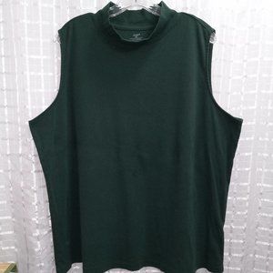 CJ Banks Mock Turtleneck Top 2X Hunter Green